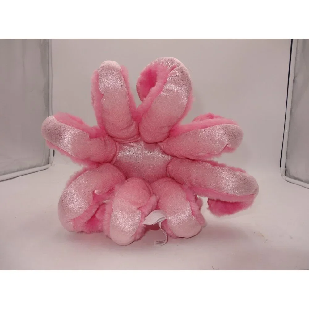The Petting Zoo Pink Octopus Plush 12 Inch Glitter‎ Eyes Stuffed Animal Toy